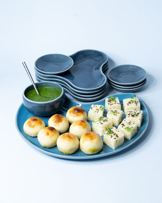 Crescent Platter Set Midnight Blue (3 Pieces)