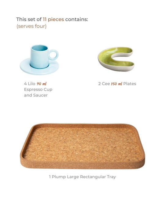 The 4pm Chai Snack Plate Set
