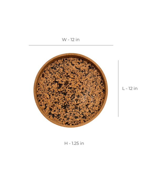 Fuse Round Pepper Cork Tray
