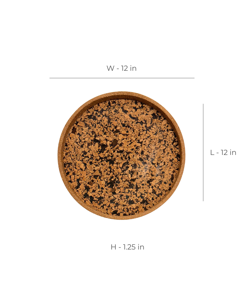 Fuse Round Pepper Cork Tray