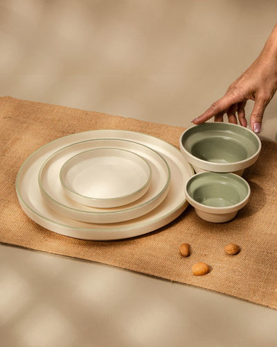Lunar Dinner Set Sage Green (5 pieces)