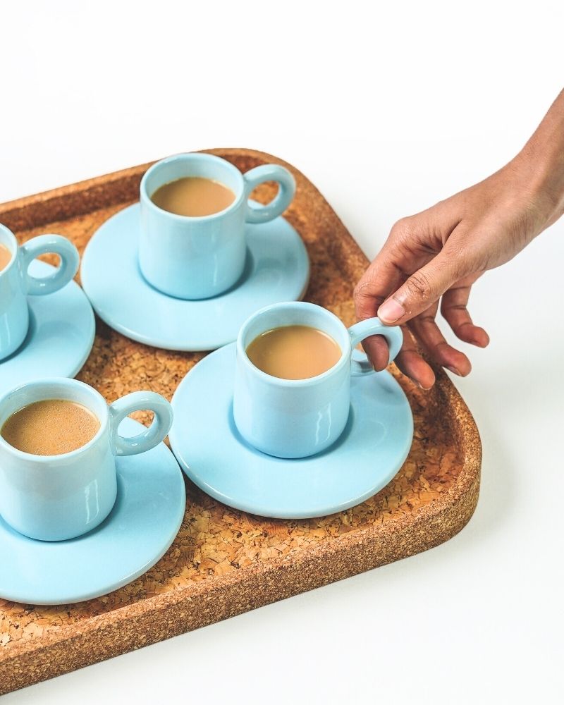 Plump Rectangular Large Cork Tray