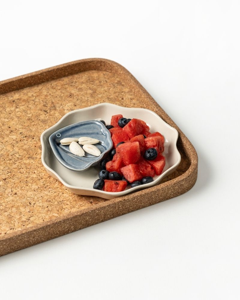 Plump Rectangular Medium Cork Tray
