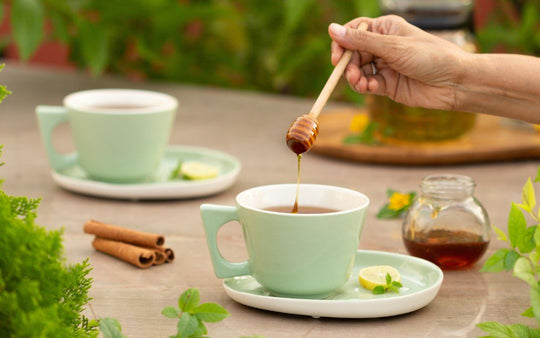 Mojo Coffee Cup and Saucer Set Tea Green (350 ml)
