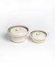 Medium & Large Eclipse Serving Bowl Main Course Serving Set Sage Green (2 Pieces)