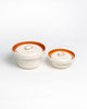 Medium & Large Eclipse Serving Bowl Main Course Serving Set Warm Brown (2 Pieces)