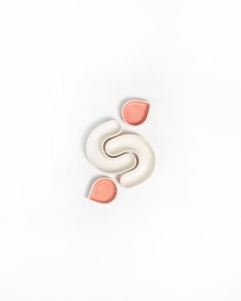 Bites and Delights Appetizer Serving Set Nude (2 Pieces)