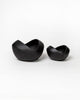 Big & Small Whirl Bowl Main Course Serving Set Matt Black (2 Pieces)
