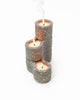 Pivot Cement Candle Stand Set Light Grey Unscented  (3 pieces)