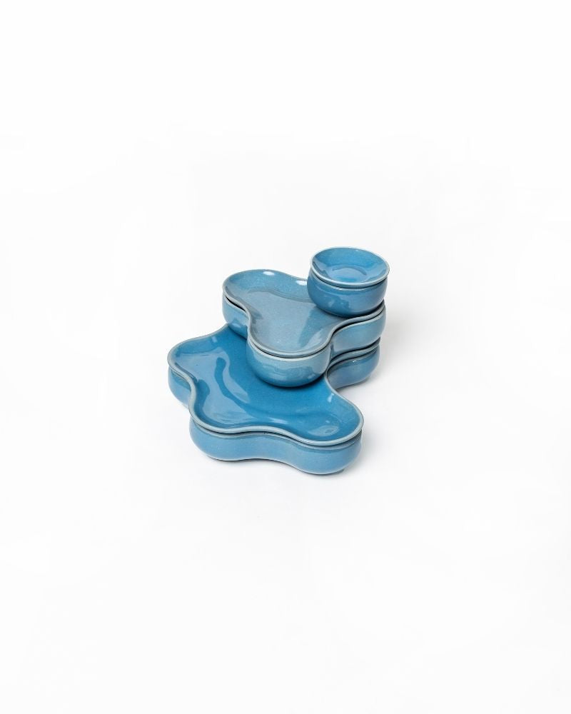 Pivot Big Main Course Serving Set Pacific Blue (6 Pieces)