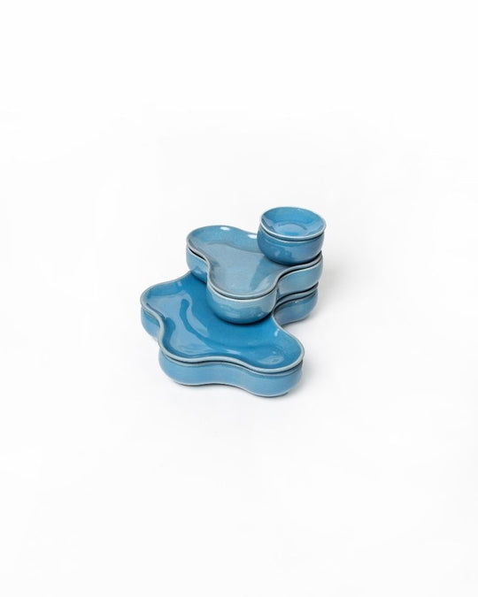 Pivot Big Main Course Serving Set Pacific Blue (6 Pieces)