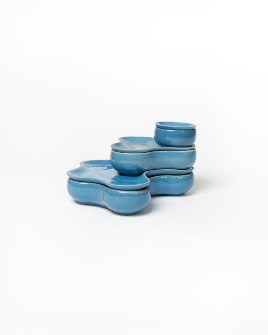 Pivot Big Main Course Serving Set Pacific Blue (6 Pieces)
