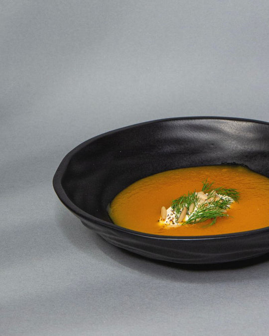 Wave 725ml Salad Bowl Matt Black