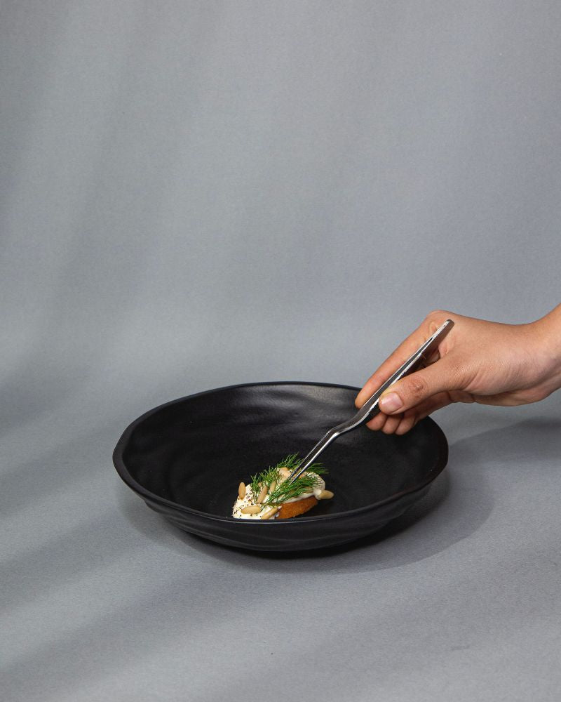 Wave 725ml Salad Bowl Matt Black