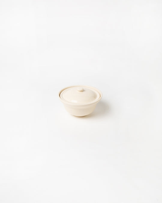 Curvy Soup Bowl with Lid Nude