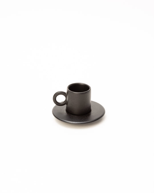 Lilo Cup & Saucer Set Matte Black