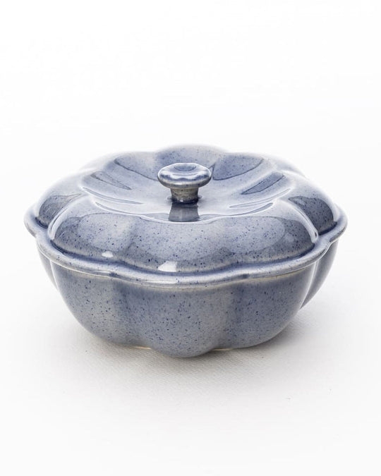 Margaret Serving Bowl with Lid Stormy Blue