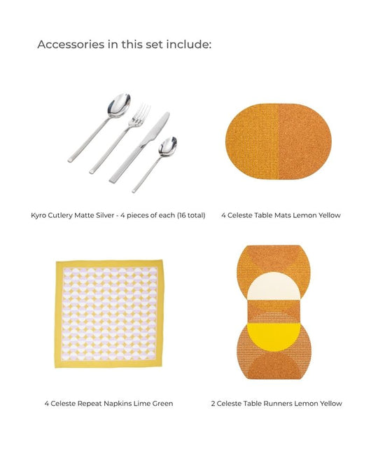 Aqua Forma Dinner Spread (55 pieces)