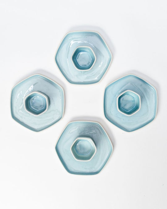 Aqua Honeycomb Set