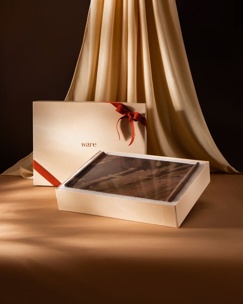 Big Lush Zanzibar Marble Tray - Gift Set