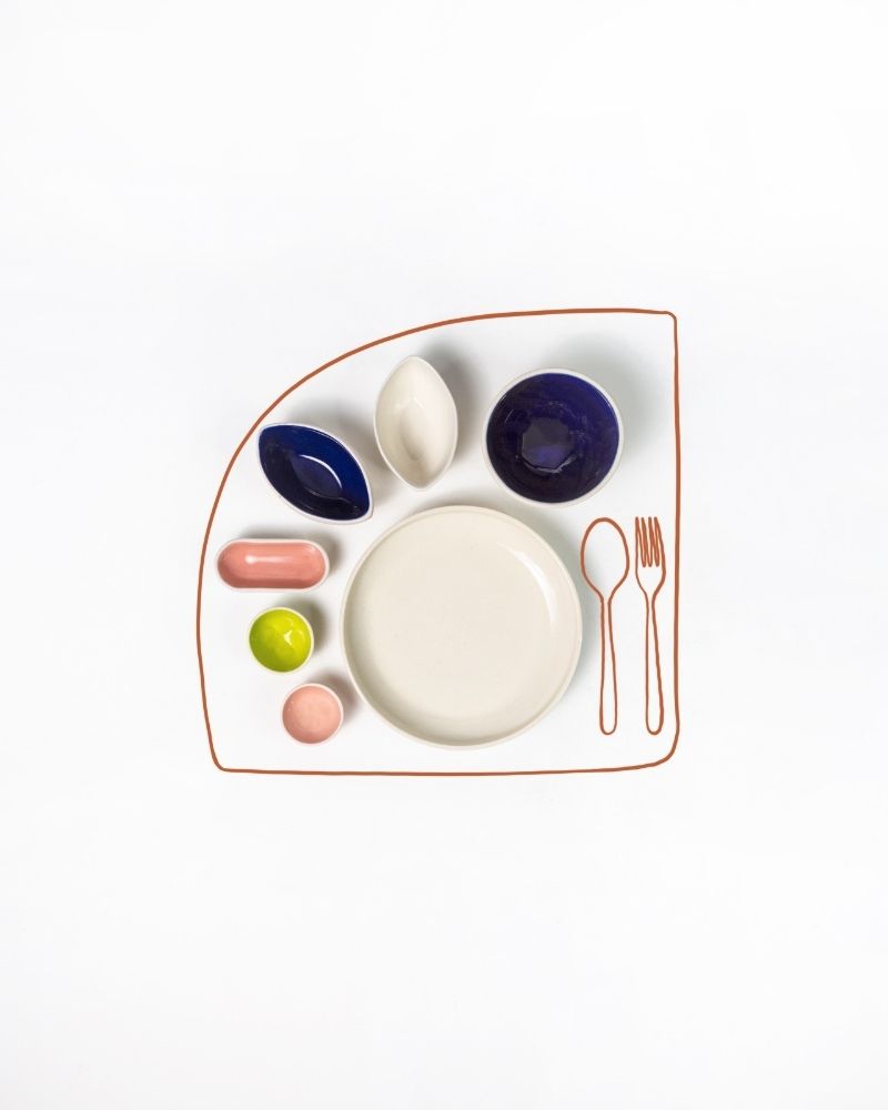 Bistro (7 Pieces) Table Setting Stoneware Ceramic - Ware Innovations