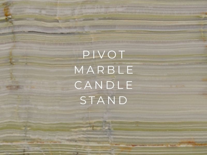 Pivot Marble Candle Stands