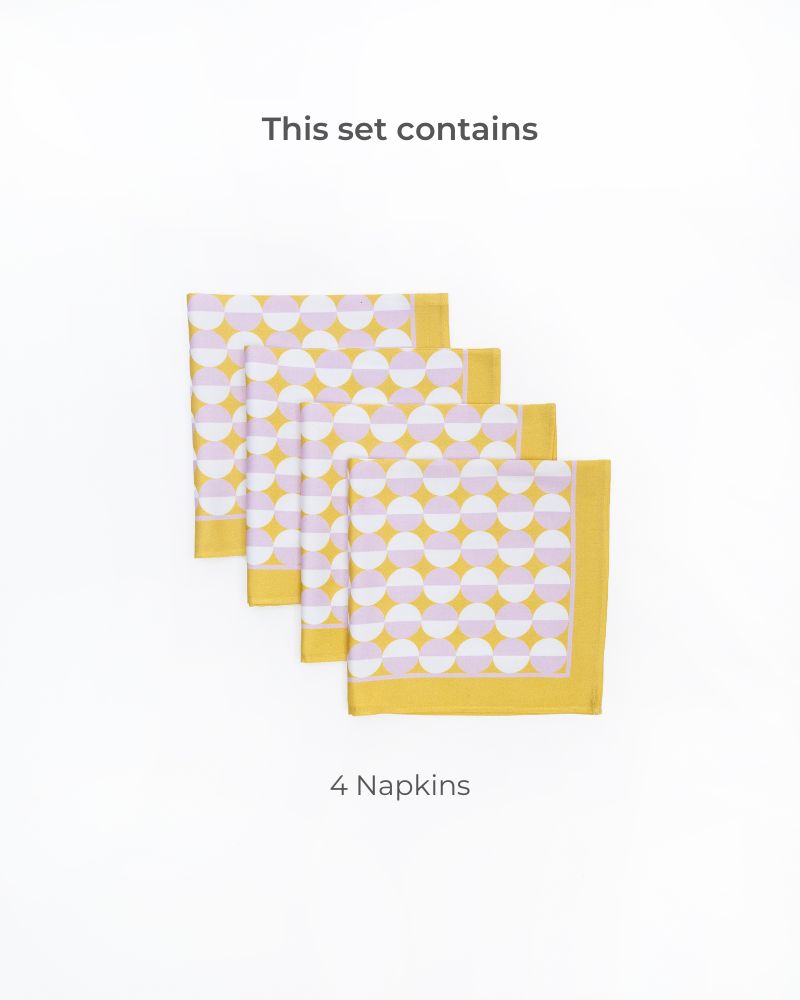 Celeste Repeat Napkin Lime Green (Set of 4)