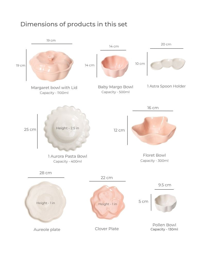 Cherry Blossom Dinner Spread without Accessories (18 pieces)