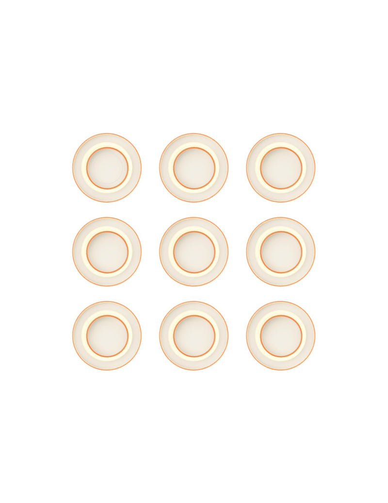 CERAMIC MATT NUDE WITH WARM BROWN RIM
