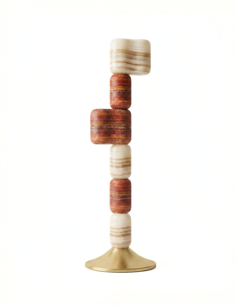 Pivot Pillar Marble Floor Lamp