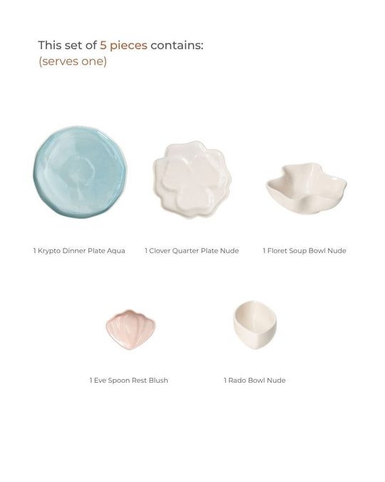 Countryside Flora Dinner Set (5 pieces)