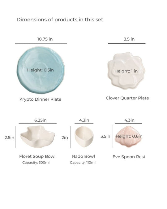 Countryside Flora Dinner Set (5 pieces)