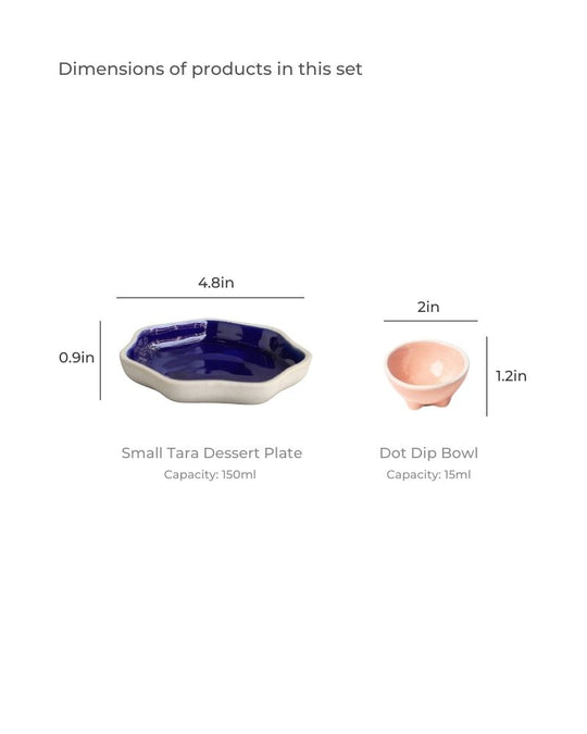 Crunch Munch Dessert Plate Set (8 Pieces)