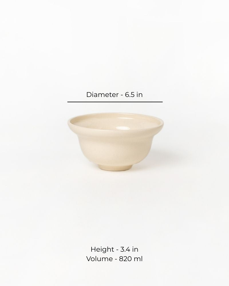 Curvy 820ml Soup Bowl Nude