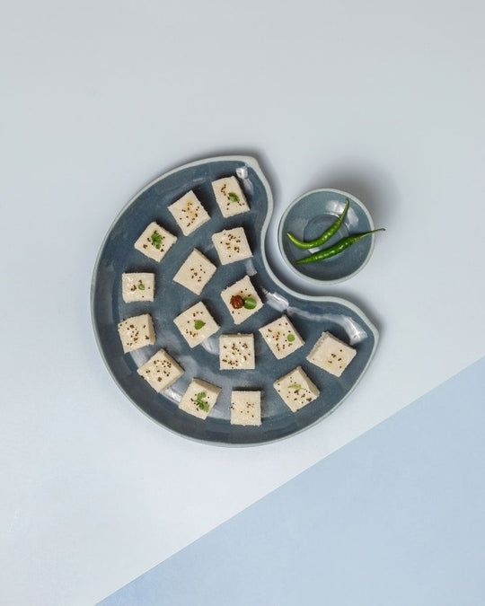 The Dhokla Chutney Set Midnight Blue (3 Pieces)