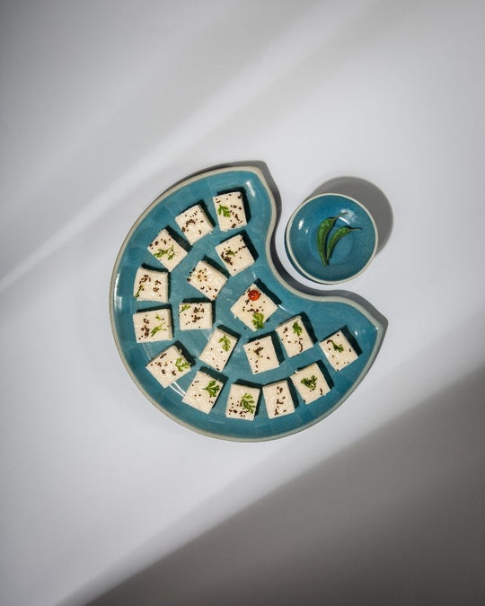 The Dhokla Chutney Set Pacific Blue (3 Pieces)