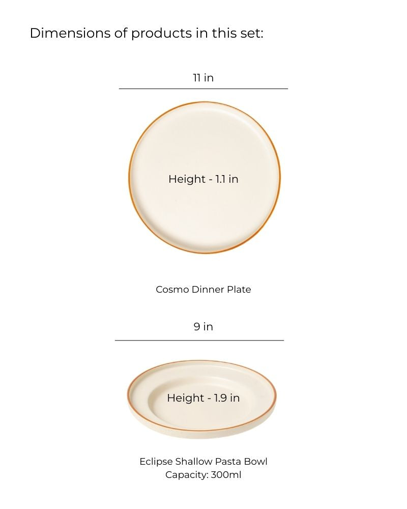 Dip and Crisps Snack Plate Set Warm Brown