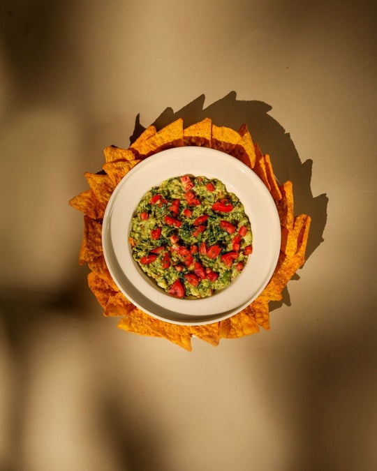 Dip and Crisps Snack Plate Set Nude