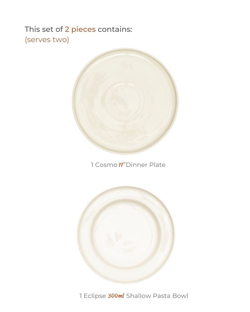 Dip and Crisps Snack Plate Set Nude