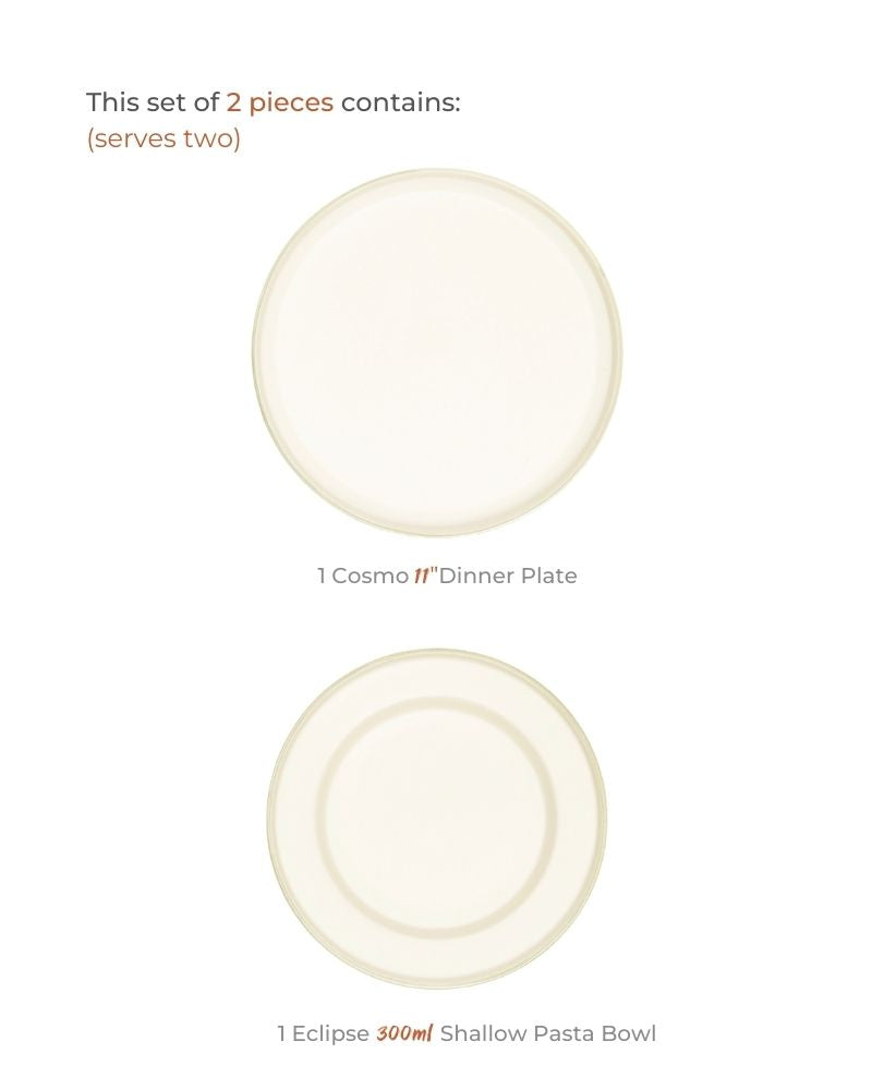 Dip and Crisps Snack Plate Set Sage Green