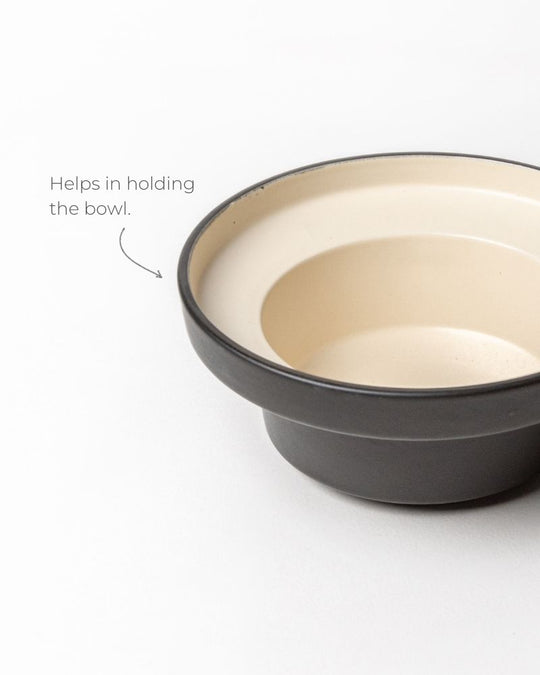 Eclipse 3920ml Large Serving Bowl with Lid Matt Black