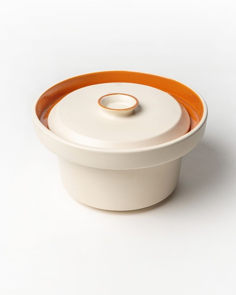 Eclipse 3920ml Large Serving Bowl with Lid Warm Brown