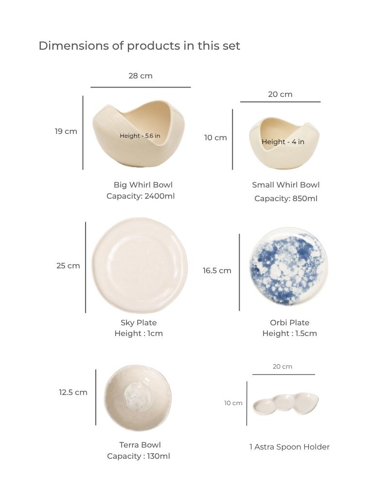 Elemental Dinner Spread Without Accessories (9 Pieces)