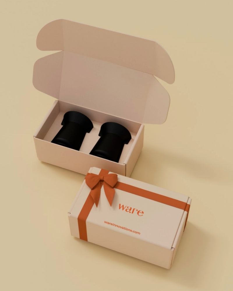 Flare 200ml Tea Cup Misty Rose (Set of 2) - Gift Set