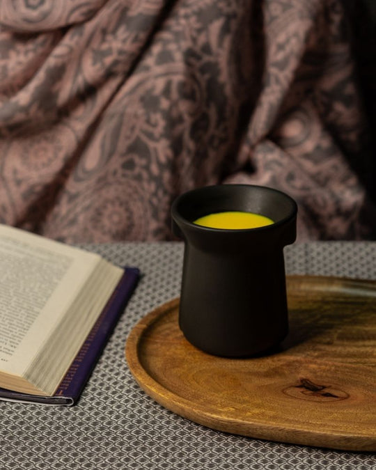 Flare 200ml Tea Cup Matt Black (Set of 2)