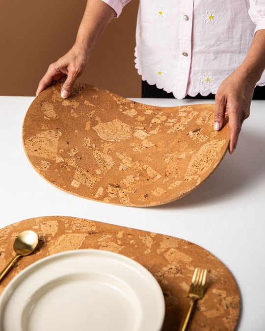 Fuse Oval Table Mat - White (Set of 2)