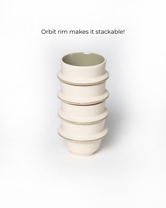 Orbit 180ml Cappuccino Cup Sage Green (Set of 2)
