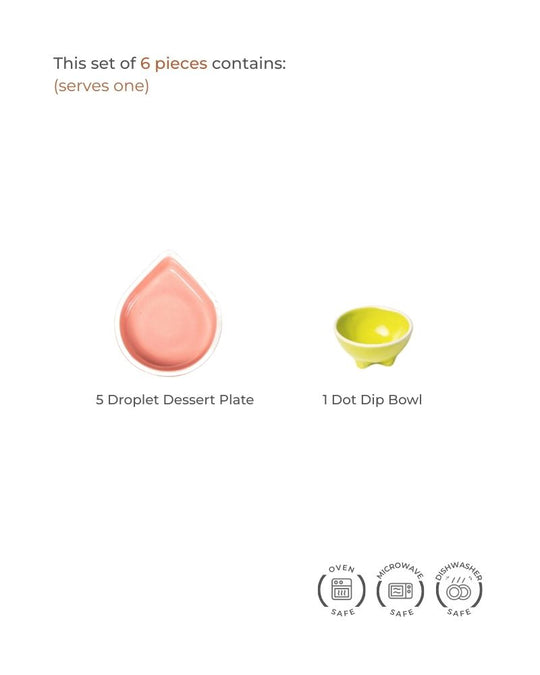Jasmine Table Setting Pink (6 Pieces)
