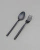 Kyro Cutlery Set Matt Black (2 Pieces)