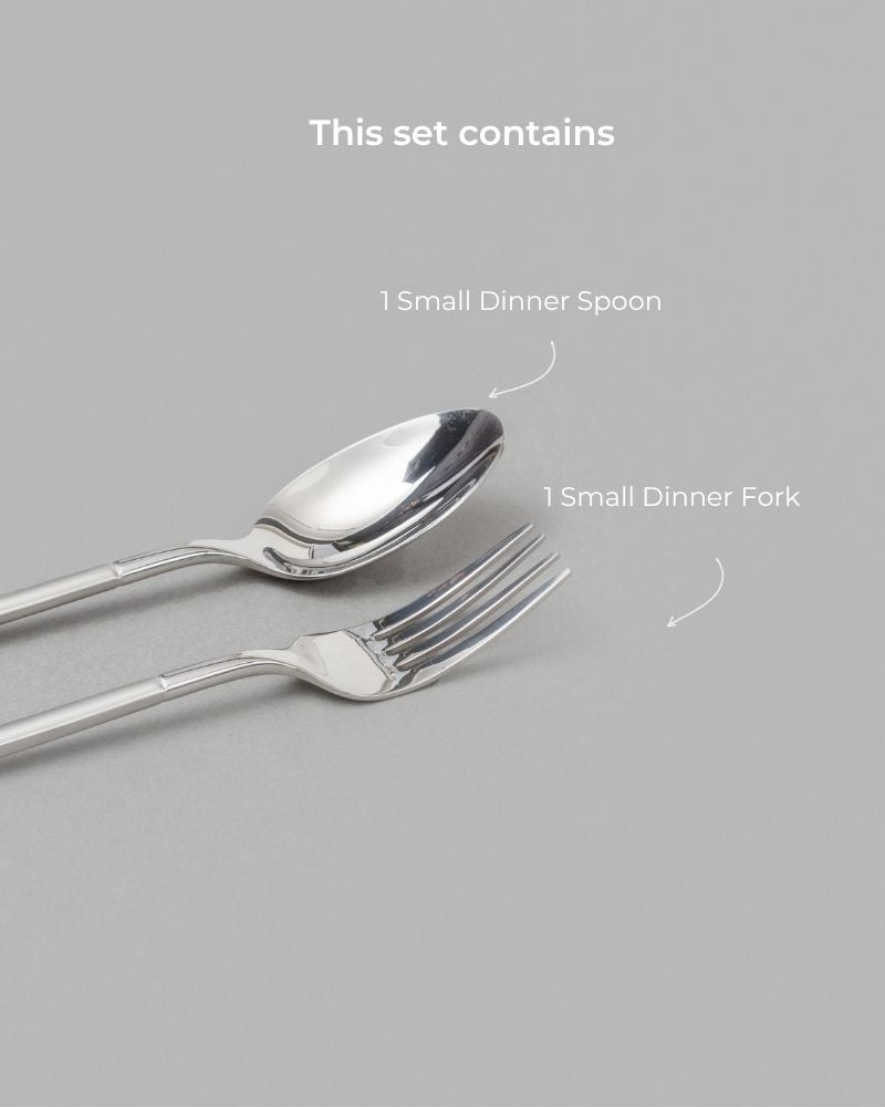Kyro Cutlery Set Matt Silver (2 Pieces)